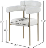 Blake - Boucle Fabric Dining Chair (Set of 2)