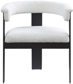 Romeo - Boucle Dining Chair With Black Base (Set of 2)