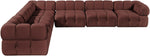 Orin - L-Shaped Velvet 6 Piece Modular Sectional