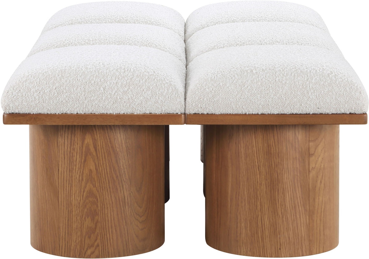 Pavilion - 6 Piece Modular Bench With Brown Base