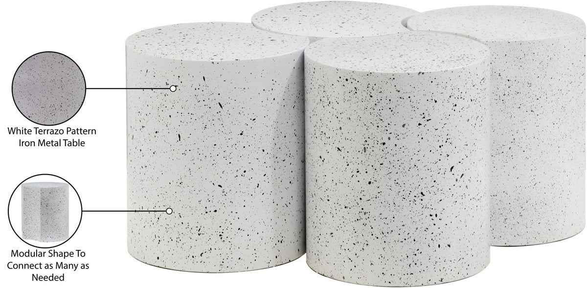 Dimple - 4 Piece Modular Coffee Table - Terazzo Finish