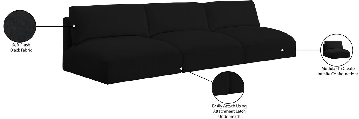 Ease - 3 Seat Modular Armless Sofa