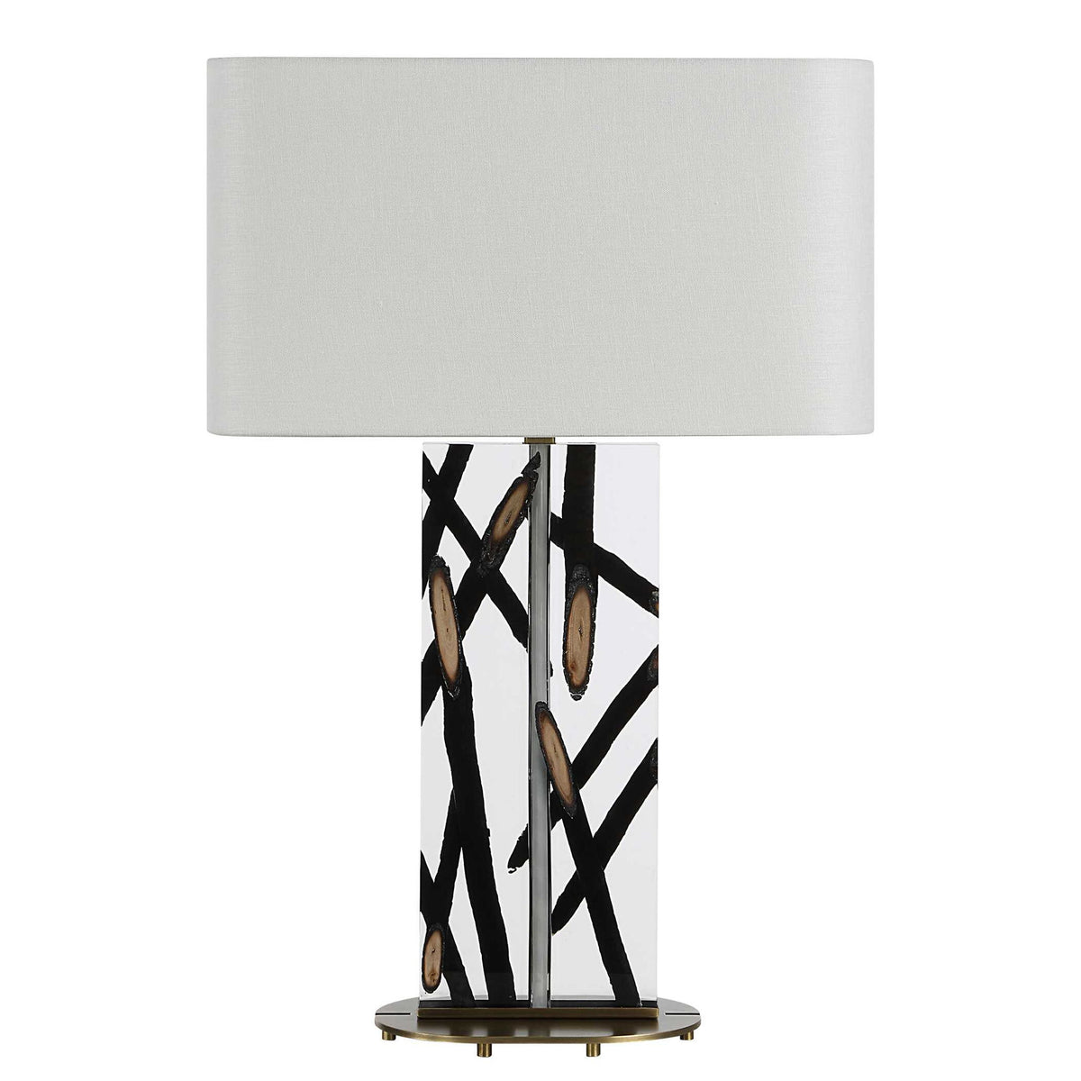 Stick With It - Table Lamp - Black / White