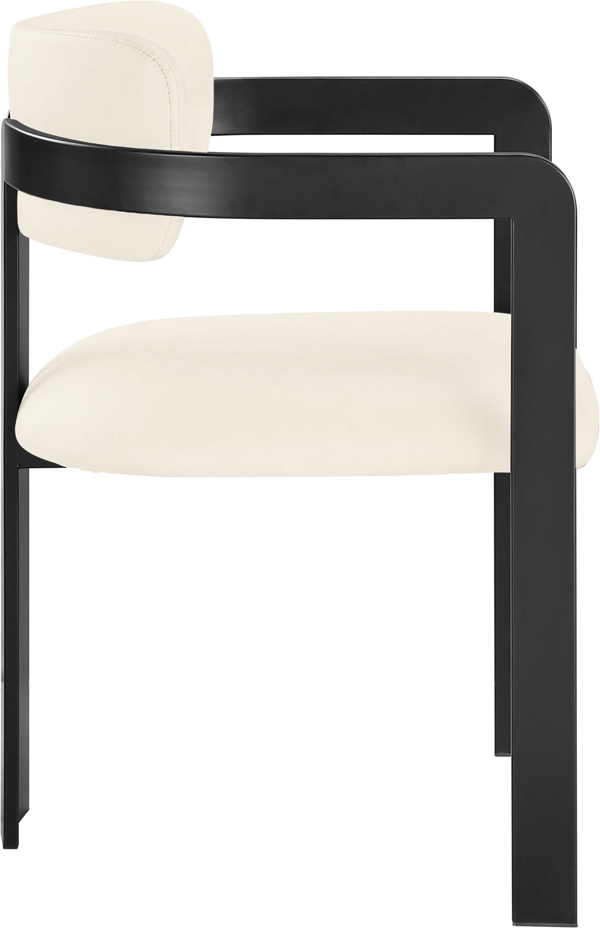 Aurum - Vegan Leather Upholstered Dining Chair With Graphite Black Base (Set of 2)