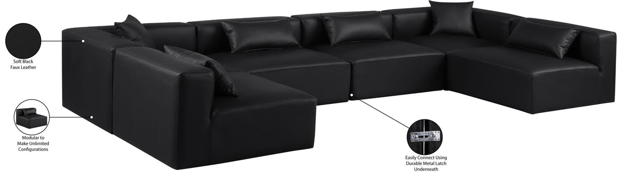 Cube - 6 Piece Modular Armless Sectional