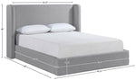 Kendall - Linen Textured Fabric Upholstered Bed