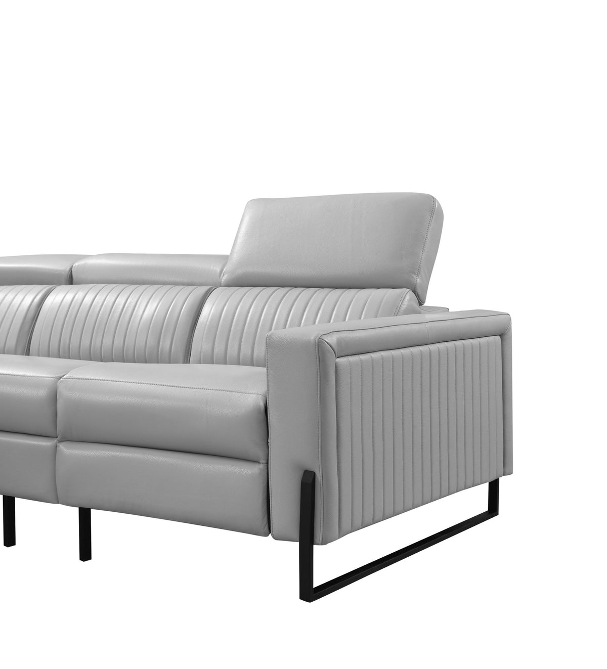 2787 - Sectional With Recliners - Gray