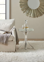 Home Accent - Bubble Glass Accent Table - Silver