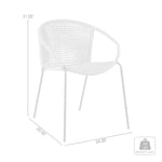 Snack - Indoor / Outdoor Stackable Steel Dining Chair