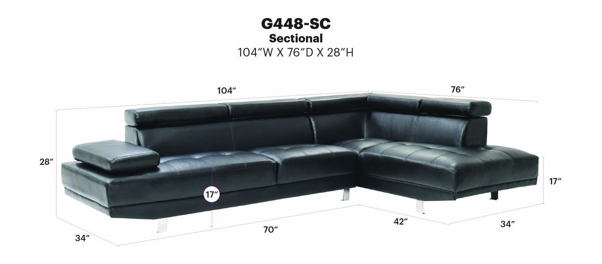 Glory Furniture - Riveredge - Sectional