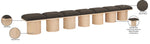 Pavilion - 7 Piece Modular Bench With Natural Base