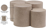Dimple - 20" 4 Piece Modular Coffee Table - Terazzo Finish