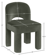 Celine - Velvet Performance Fabric Upholstered Dining Chair (Set of 2)