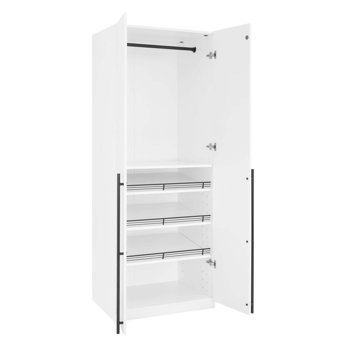 Manhattan Lee - Wardrobe Closet With Hanging Rod And Shoe Shelves