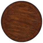Home Accent - Round Pedestal Accent Table - Dark Brown