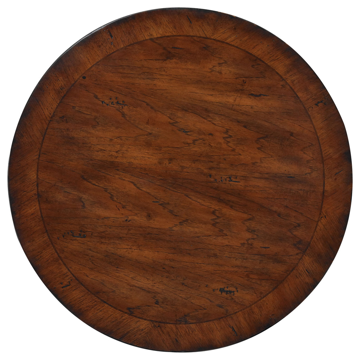 Home Accent - Round Pedestal Accent Table - Dark Brown