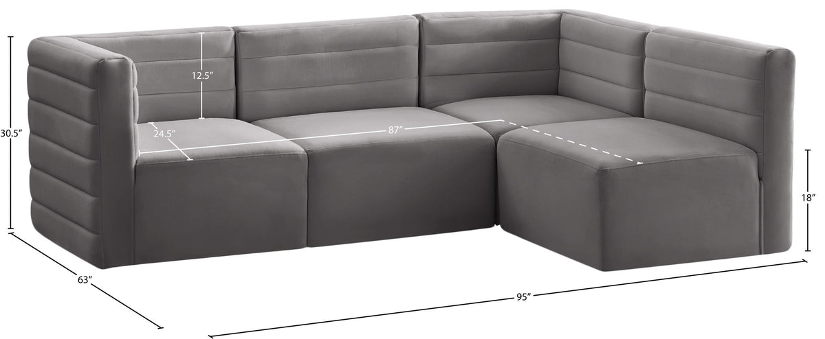 Quincy - 4 Piece Modular Sectional