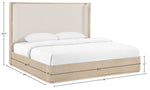 Tiberio - Textured Fabric Bed