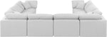 Indulge - Linen 8 Piece Modular Sectional - White