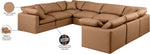 Indulge - Faux Leather 8 Piece Modular Sectional