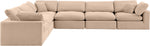 Comfy - 6 Piece Velvet Modular Corner Sectional