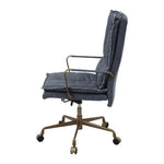 Tinzud - Office Chair - Gray Leather