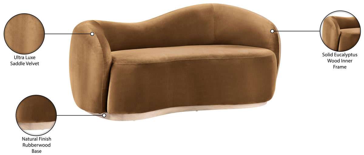 Gustavo - Velvet Upholstered Loveseat
