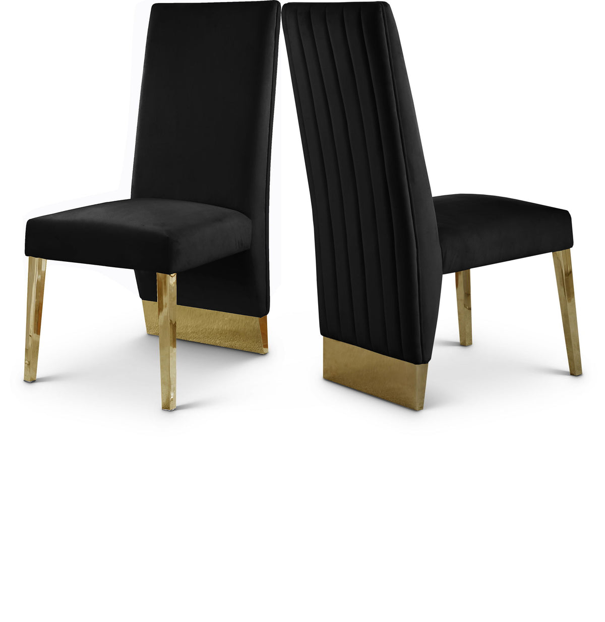 Porsha - Dining Chair with Gold Legs (Set of 2)