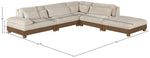 Turin - Chenille Fabric Upholstered Modular Sectional - Taupe