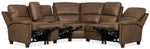 MS - Julian Six-Piece Power Reclining Sectional - Dark Brown