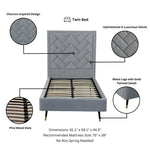 Manhattan Crosby - Upholstered Platform Bed