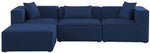 Cube - Linen 4 Piece Modular Sectional With Chaise