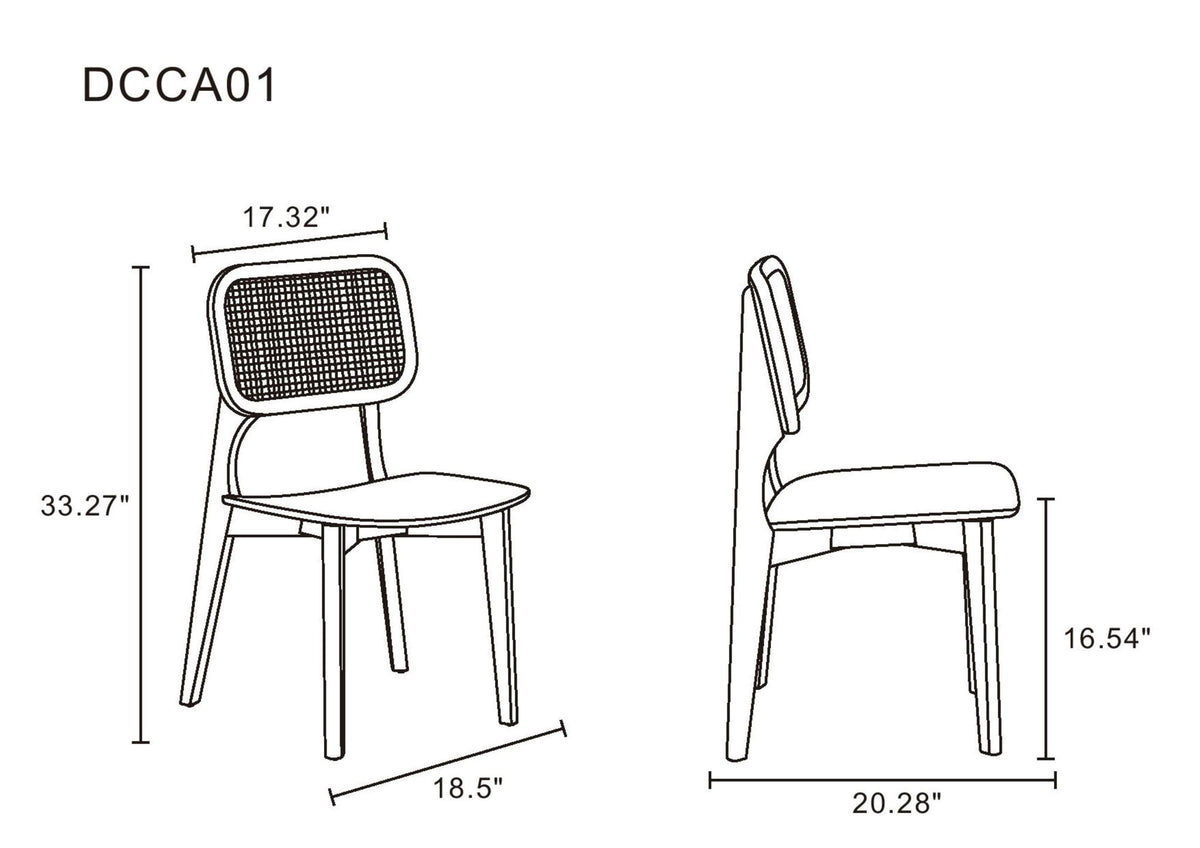Manhattan Versailles - Wood Frame Dining Chair