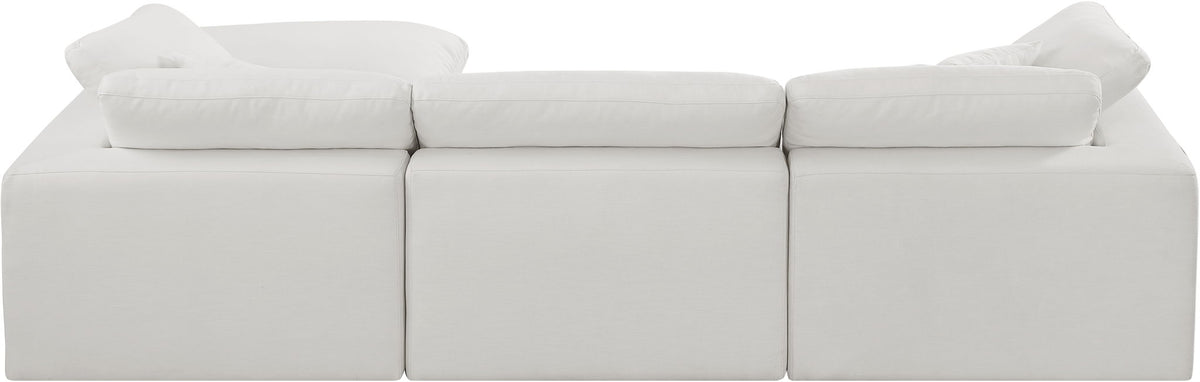 Comfy - 4 Piece Linen Fabric Modular Sectional With Chaise