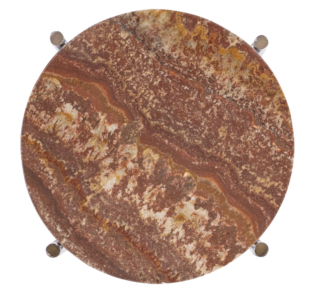 Melange - Joie De Vivre Spot Table - Red / Gold