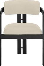 Aurum - Vegan Leather Upholstered Dining Chair With Graphite Black Base (Set of 2)
