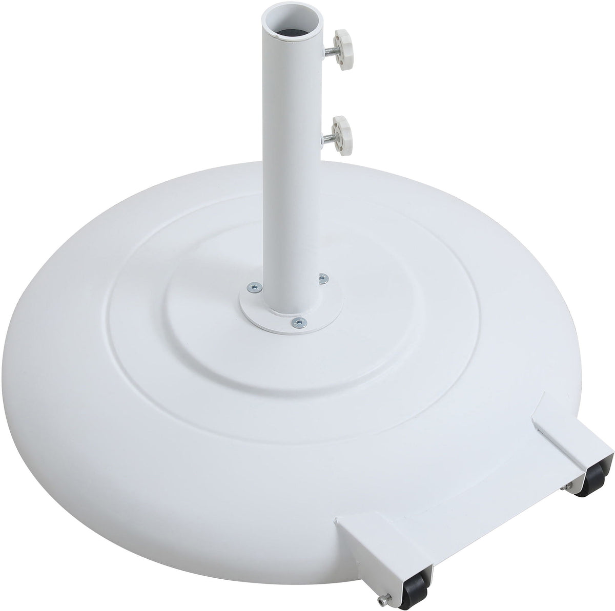 Fiji - Aluminum Patio Umbrella With Round White Base