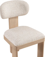 Timbra - Linen Textured Fabric Upholstered Dining Chair (Set of 2) - Natural Base