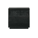 Petra - 1 Drawer Wood Nightstand - Black