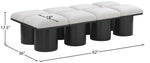 Pavilion - 8 Piece Modular Bench With Black Base