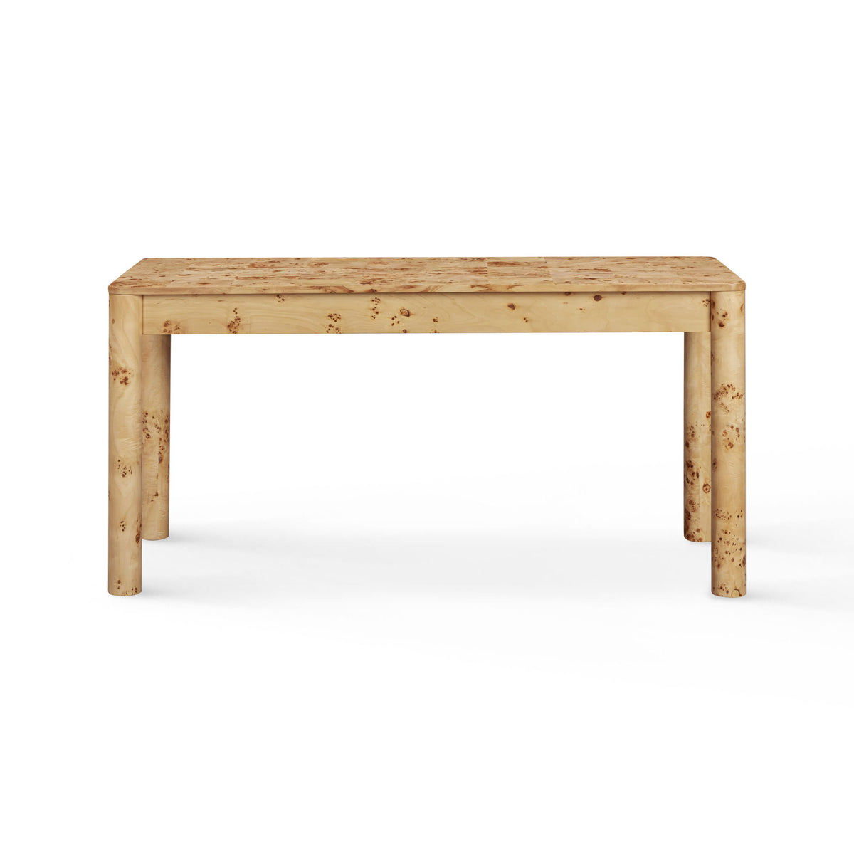 Berri - Burl 3-Drawer Work Desk - Natural