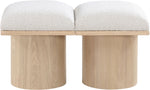 Pavilion - 2 Piece Modular Bench With Natural Base