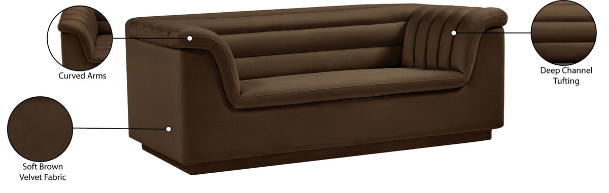 Cascade - Velvet Loveseat