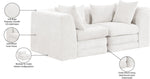 Stellar - 2 Piece 76" Upholstered Modular Loveseat