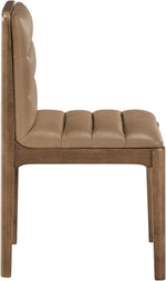 Ellis - Vegan Leather Upholstered Dining Chair (Set of 2) - Tan
