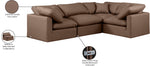 Indulge - Faux Leather 4 Piece Modular Corner Sectional