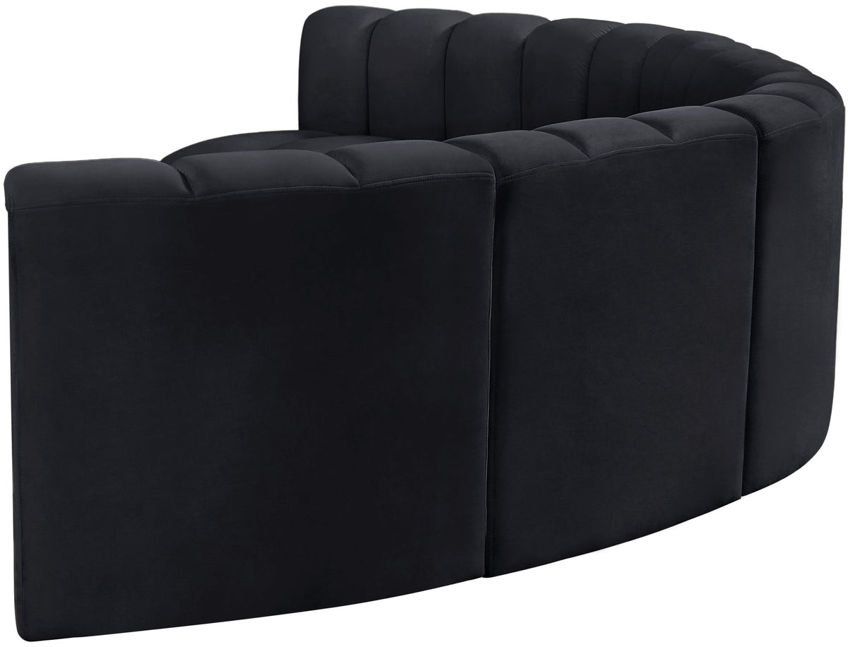Arc - Velvet 6 Piece U-Shaped Modular Sofa