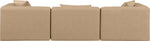 Cube - Modular 3 Piece Sofa - Tan