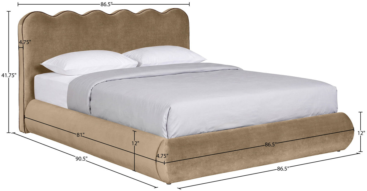 Tempo - Velvet Upholstered Bed