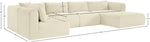 Shaggy - 5 Piece Modular U-Shaped Sectional